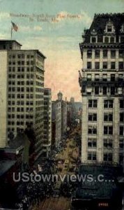 Broadway - St. Louis, Missouri MO Postcard