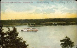 Burlington IA Ship c1910 Postcard