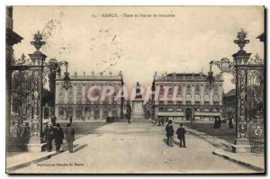 Old Postcard Nancy Stanislas Square and Statue