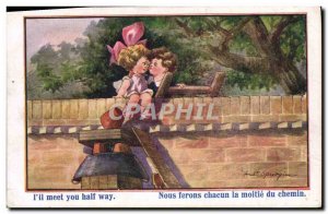 Old Postcard Fantasy Illustrator Fred Spurgin Children