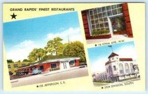 GRAND RAPIDS, Michigan MI~ Roadside HOLLY GRILL Holly House, South Town Postcard