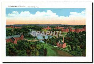 Old Postcard University Of Virginia Richmond City Halls Go