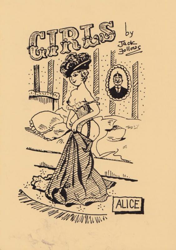 A Girl Girls Name Called Alice Risque Striptease Limited Edn Glamour Postcard