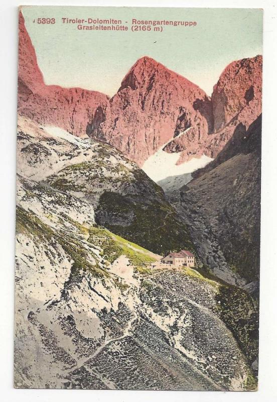 Switzerland Tirol Alps Dolomites Rosengartengruppe Postcard