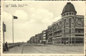 Coxyde Belgium Dique de Mer c1920s Postcard