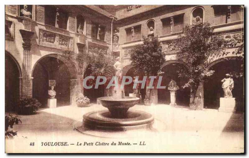 Old Postcard Toulouse Petit Musee du Cloitre