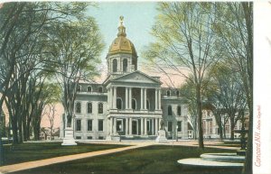 Concord New Hampshire NH State Capitol Litho Postcard Unused