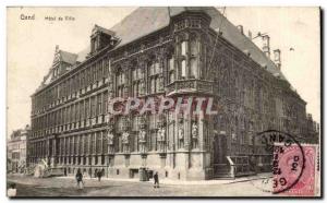 Postcard Old Ghent City Hall