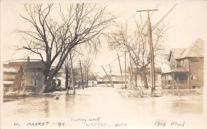 J70/ Warren Ohio RPPC Postcard c1913 Flood Disaster Homes 252