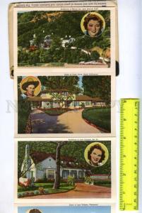 241870 USA Homes of MOVIE STARS Vintage set of 18 views