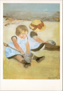 Mary Cassatt Artist 'Children On The Beach' Unused Art Reproduction Postcard H27