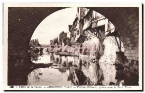 Old Postcard Argenton Vielles Houses Jack Under the Old Bridge