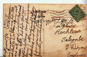 Genealogy Postcard - Family History - Mills - Salcombe - South Devon   A1028