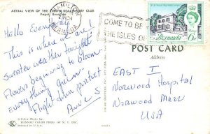 Aerial View of Elbow Beach Surf Club Paget Bermuda Postcard