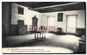 Old Postcard Dauphine Convent of the Grande Chartreuse Dining Room of the Gen...