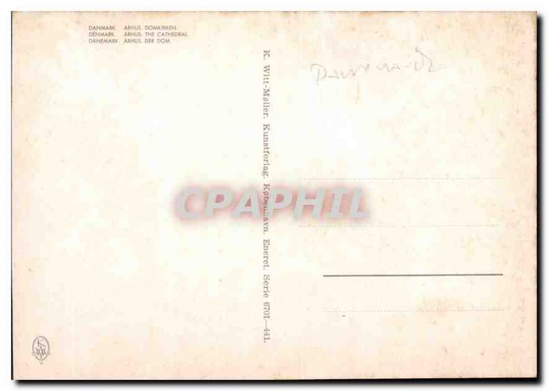 Postcard Modern Arhus Denmark the Cathedrale