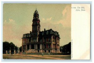 c1905 The View Of City Hall Lynn Massachusetts MA Undivided Back Postcard