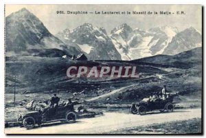 Old Postcard The Dauphine Lautaret and the Massif de la Meije Automotive