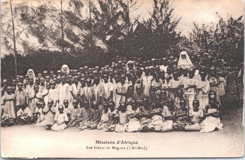 Rwanda Africa Urundi Missions Ruanda-Urundi Vintage Postcard 09.13