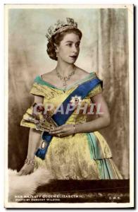 Old Postcard Her Majesty Queen Elizabeth II