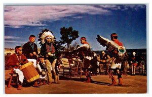 GRAND CANYON National Park, AZ Arizona ~ HOPI INDIAN DANCERS c1940s  Postcard