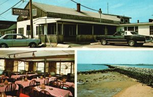 Vintage Postcard Wormwoods By The Breakwater Camp Ellis Beach Saco Maine ME