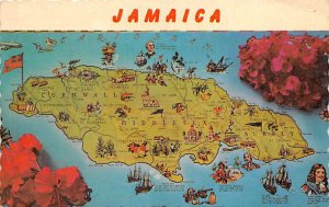 Map of Jamaica Jamaica 1968 