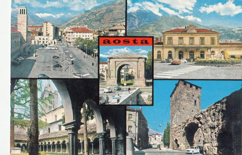 BF14592 aosta piazza della repubblica italy  front/back image