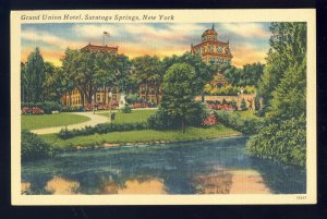 Saratoga Springs, New York/NY Postcard, Grand Union Hotel