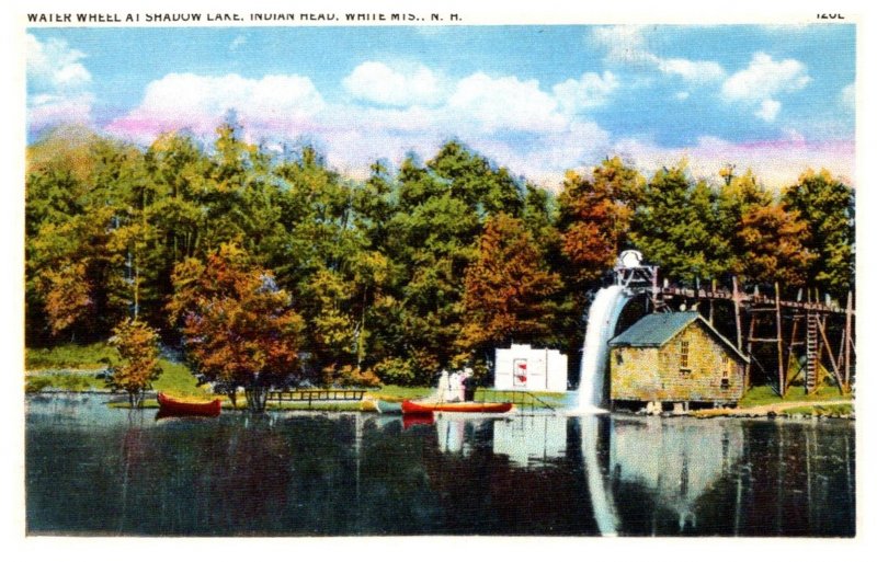 New Hampshire  White Mtns. Water Wheel at Shadow Lake