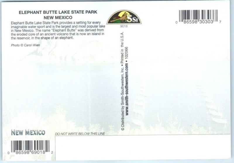 Postcard - Elephant Butte Lake State Park - Elephant Butte, New Mexico