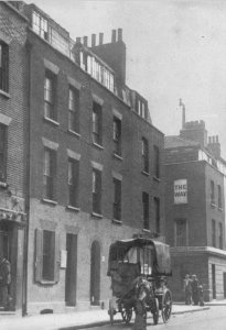 Fournier Street Shaving Shop Barbers in 1853 Spitalfields London Photo Postcard