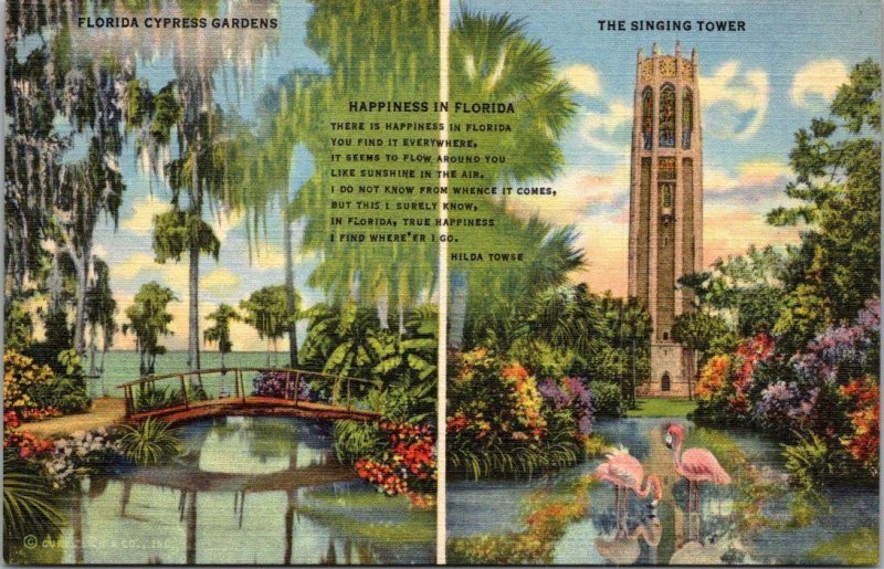 Florida Lake Wales Cypress Gardens and The Singing Tower Curteich