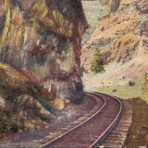 USA Hanging Rock Clear Creek Canyon Colorado Vintage Postcard 07.64