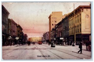 1907 West Main Street Garden Seeds Store Kalamazoo Michigan MI Antique Postcard