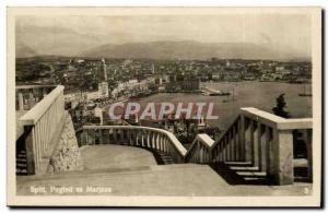 Postcard Old Split Pogled his Marjana Croatia Croatia