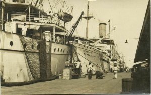 indonesia, JAVA SOERABAIA, Harbour, KPM Steamer Plancius (1920s) Kurkdjian RPPC