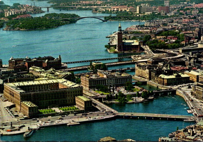 Sweden Stockholm Aerial View