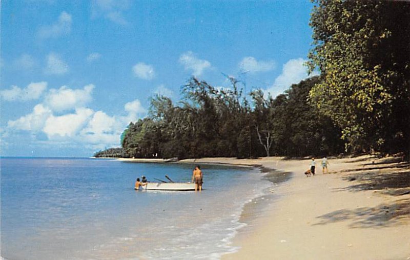 Beach Scene St. James Barbados West Indies Unused 