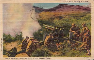 Postcard Military Life Army Camps Adjacent San Antonio Texas TX