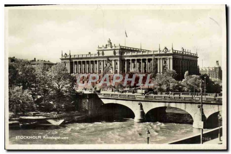 Postcard Old Stockholm Riksdagshuset