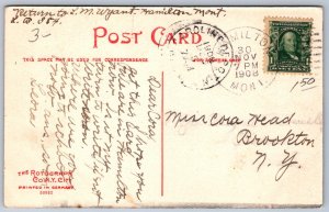 K44/ Hamilton Montana Postcard c1910 Court House Ravalli County 346