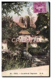 Old Postcard Toul Exit the ingressin