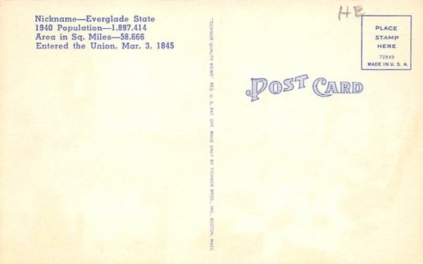 Greetings from Florida, USA