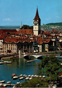 Switzerland Zurich Zunfthaus Meise St Peter Kirche