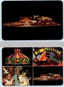 2 Postcards WILDWOOD, New Jersey NJ ~ Interior ED ZABERER'S Night View c1960s