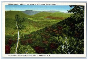 c1940's Hoosac Valley & Mt. Greylock Petersburg NY Vintage Unposted Postcard 