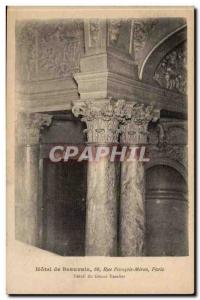 Paris Old Postcard Hotel Beauvais 68 rue Francois Miron DEtail the grand stai...