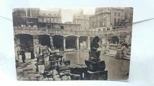 Early View of The Roman Baths Bath Vintage Antique Friths Series Postcard c1905