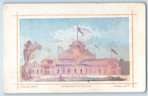Women's Pavilion 1876 Centennial Exposition Philadelphia PA Antique Postcard